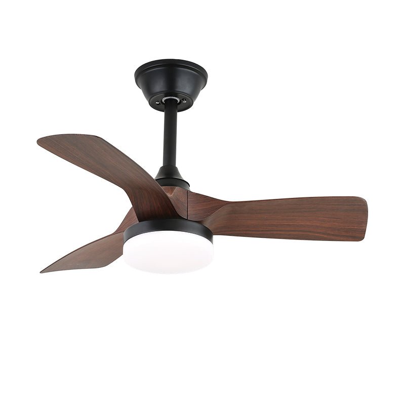 Plafondventilator met Verlichting Scandinavisch Design Zwart Hout 61-80cm