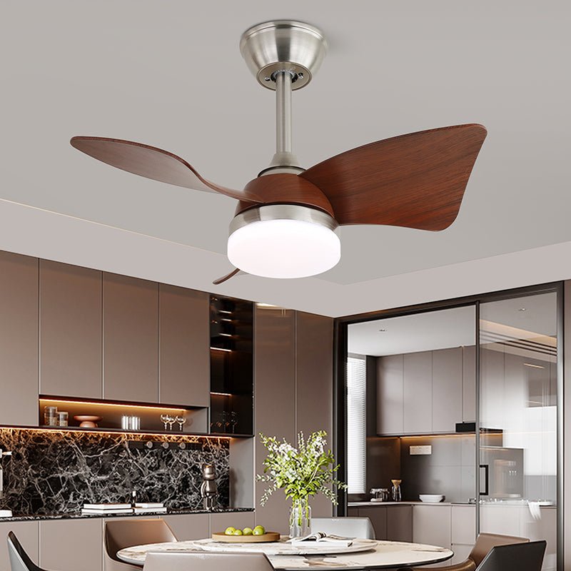 Plafondventilator met Verlichting Scandinavisch Design Zwart Hout 61-80cm