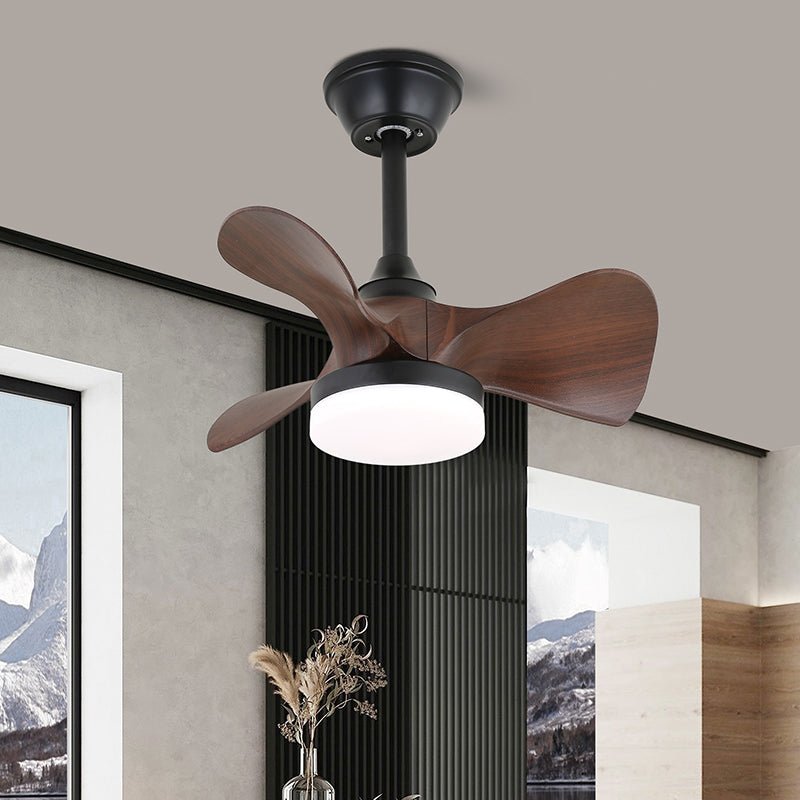Plafondventilator met Verlichting Scandinavisch Design Zwart Hout 61-80cm