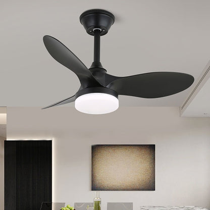 Plafondventilator met Verlichting Scandinavisch Design Zwart Hout 61-80cm