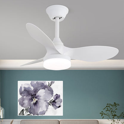 Plafondventilator met Verlichting Scandinavisch Design Zwart Hout 61-80cm