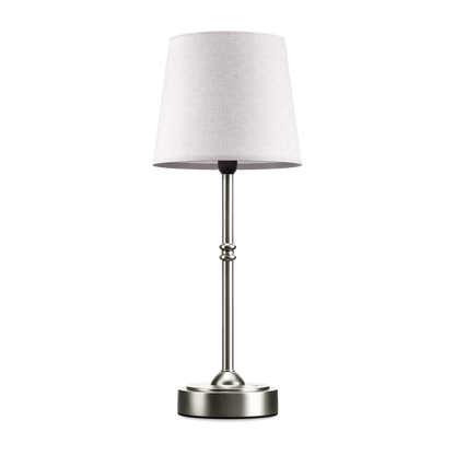 Tafellamp Oplaadbaar Draadloos Goud Wit Kap 40cm USB-C Touch Dimbaar Slaapkamer Woonkamer