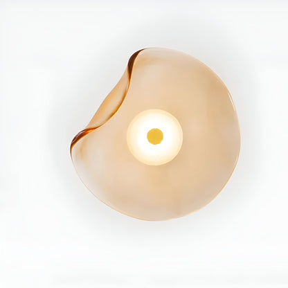 Wandlamp Gebogen Glas LED Sculpturaal Nordisch Goud Zwart 25cm Woonkamer Slaapkamer