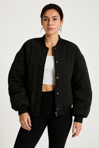 Dames Bommenwerper Oversized Met Rits