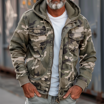 Camouflage Cargojack Functioneel en Stijlvol voor Mannen