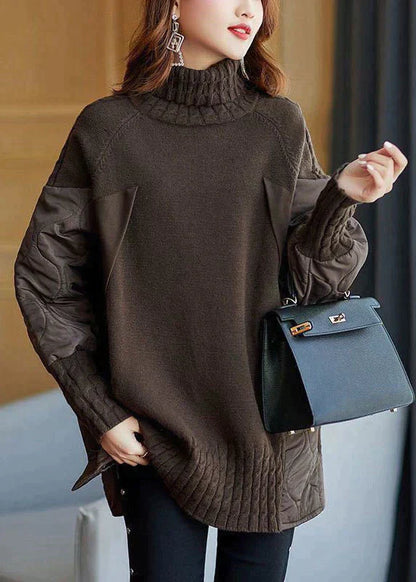 Dames Turtleneck Trui Warm en Zacht