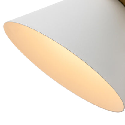 Wandlamp Kegel Zwart Wit Groen Messing 31cm E26 Mid-Century Slaapkamer Entree Gang Eetkamer Vintage Wandspot Traphal Retro