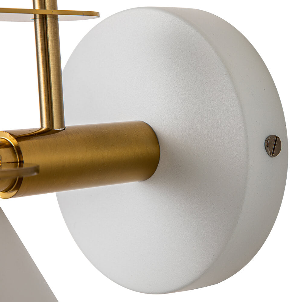 Wandlamp Kegel Zwart Wit Groen Messing 31cm E26 Mid-Century Slaapkamer Entree Gang Eetkamer Vintage Wandspot Traphal Retro
