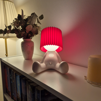 Zittende LED Tafellamp met Accu – Draadloos in 8 Kleuren