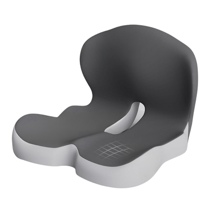 ErgoComfort Zitkussen Memory Foam Ergonomisch Drukverlagend Antislip | Bureaustoel Auto Thuiswerken Rugpijn Steunkussen Zitkussens