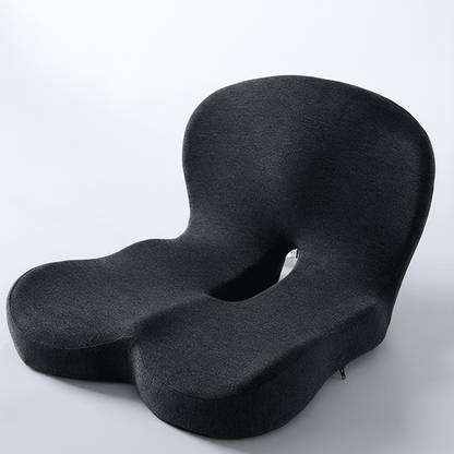 ErgoComfort Zitkussen Memory Foam Ergonomisch Drukverlagend Antislip | Bureaustoel Auto Thuiswerken Rugpijn Steunkussen Zitkussens