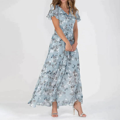 Elegante Jurk Bloemenprint voor Speciale Gelegenheden