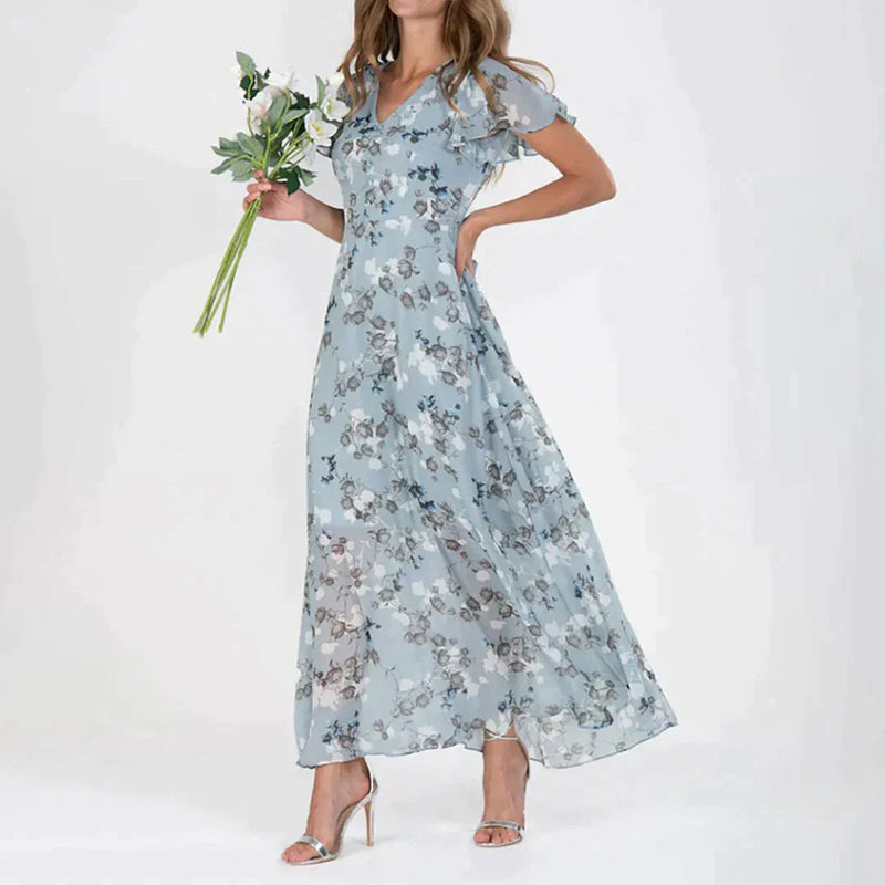Elegante Jurk Bloemendesign voor Speciale Gelegenheden