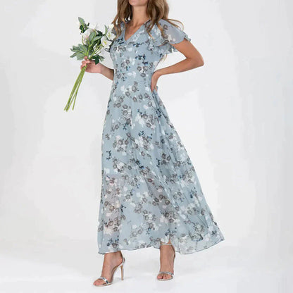 Elegante Jurk Bloemendesign voor Speciale Gelegenheden