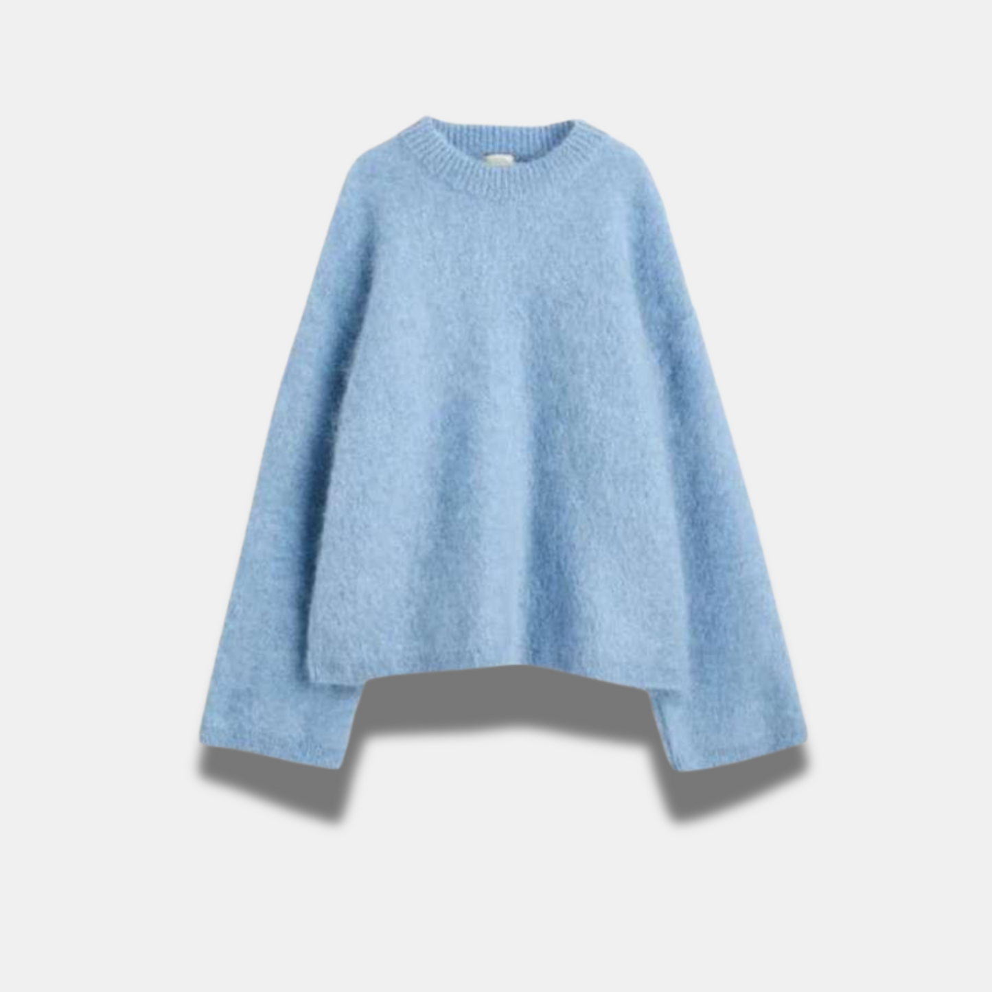 Dames Trui Zachte Ronde Hals Mohair Mix