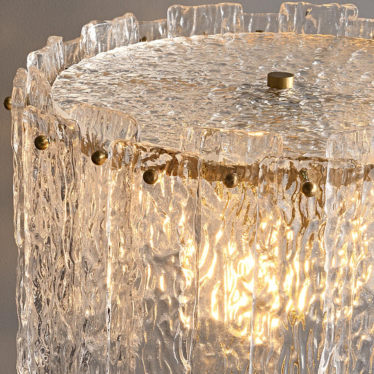 Glazen Tafellamp met Messing Voet – Design Verlichting voor Interieur