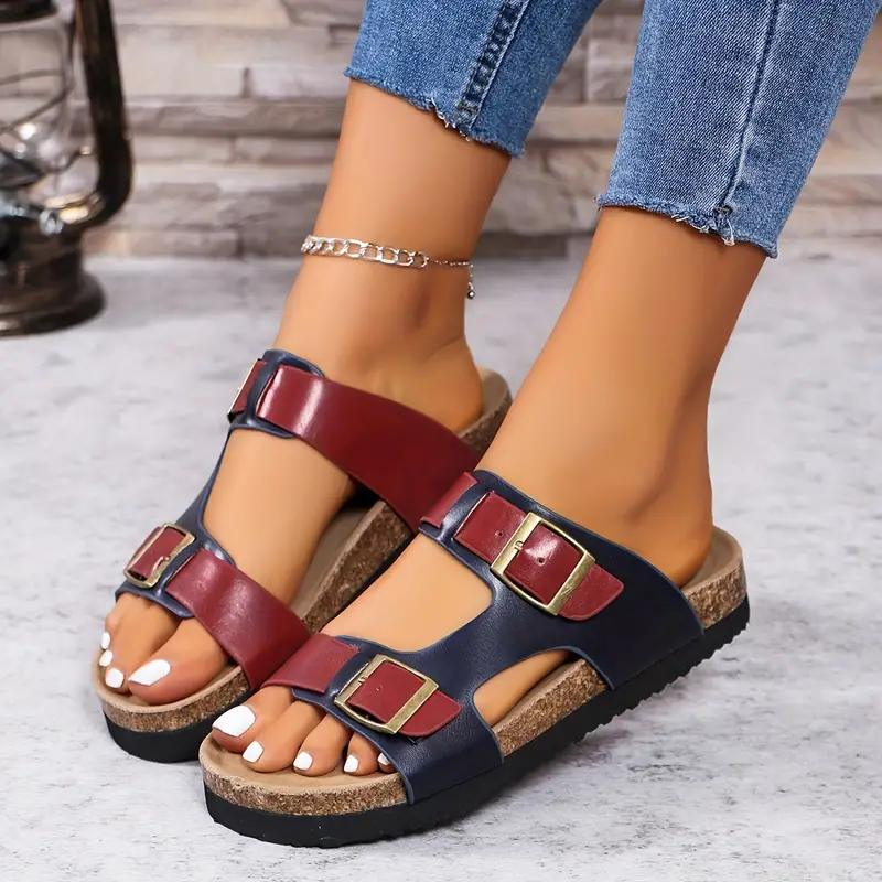 Dames Slides Comfortabel Leer Orthopedisch