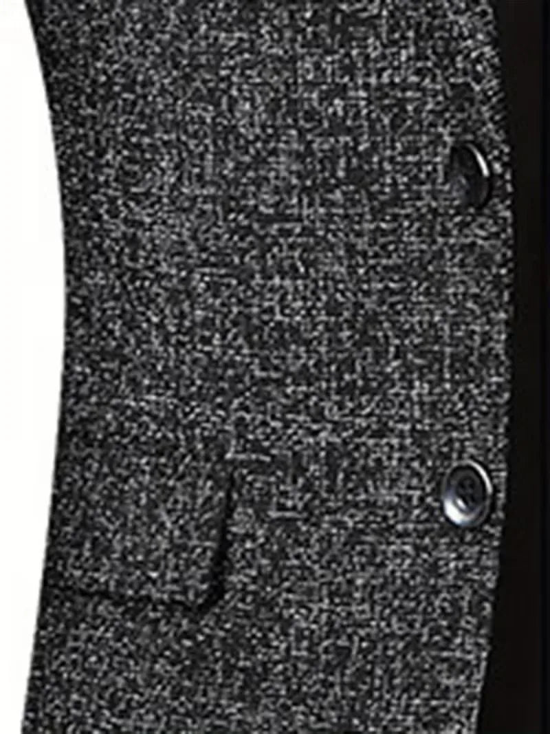 Slim-fit jas met notch lapel en kreukbestendig materiaal