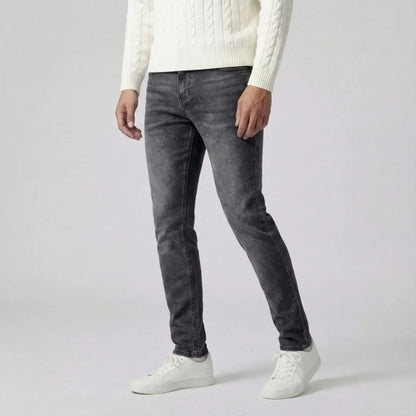 Slimfit Jeans Lichtblauw 5-Pocket Lichtgewassen - StudioMarella