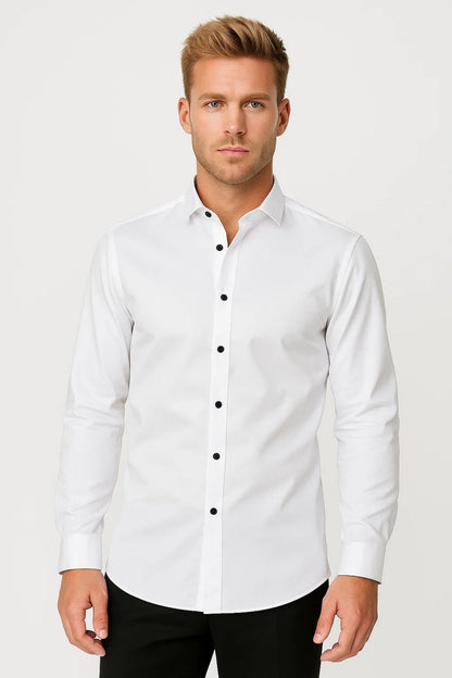 Heren Overhemd Lange Mouw Modern All Season