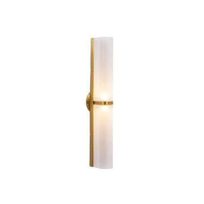 Smalle Buis Wandlamp met Glazen Kap – Moderne Wandverlichting voor Hal en Woonkamer