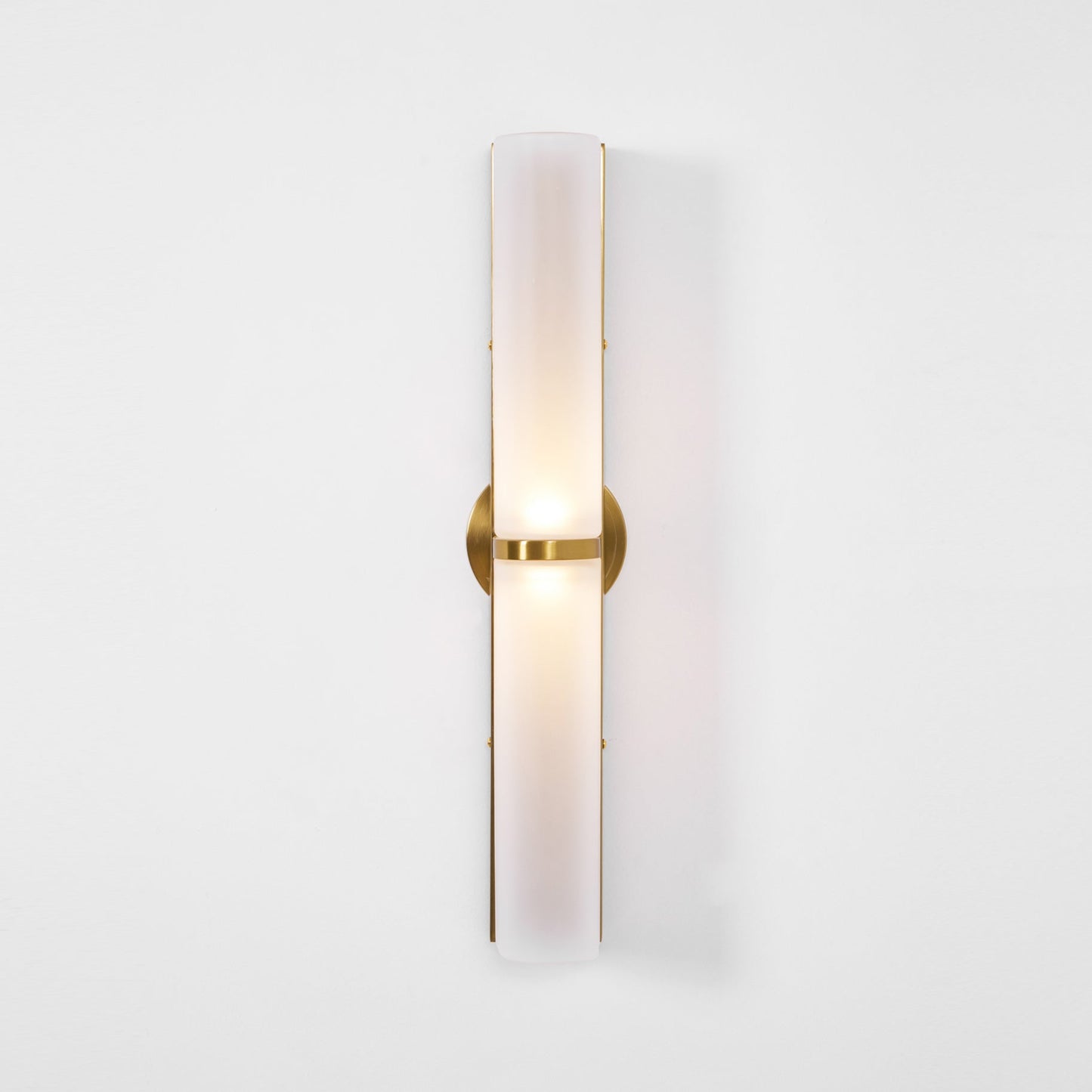 Smalle Buis Wandlamp met Glazen Kap – Moderne Wandverlichting voor Hal en Woonkamer