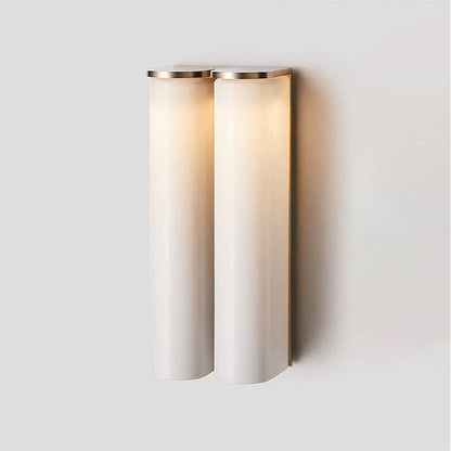 Smalle Buis Wandlamp met Glazen Kap – Moderne Wandverlichting voor Hal en Woonkamer