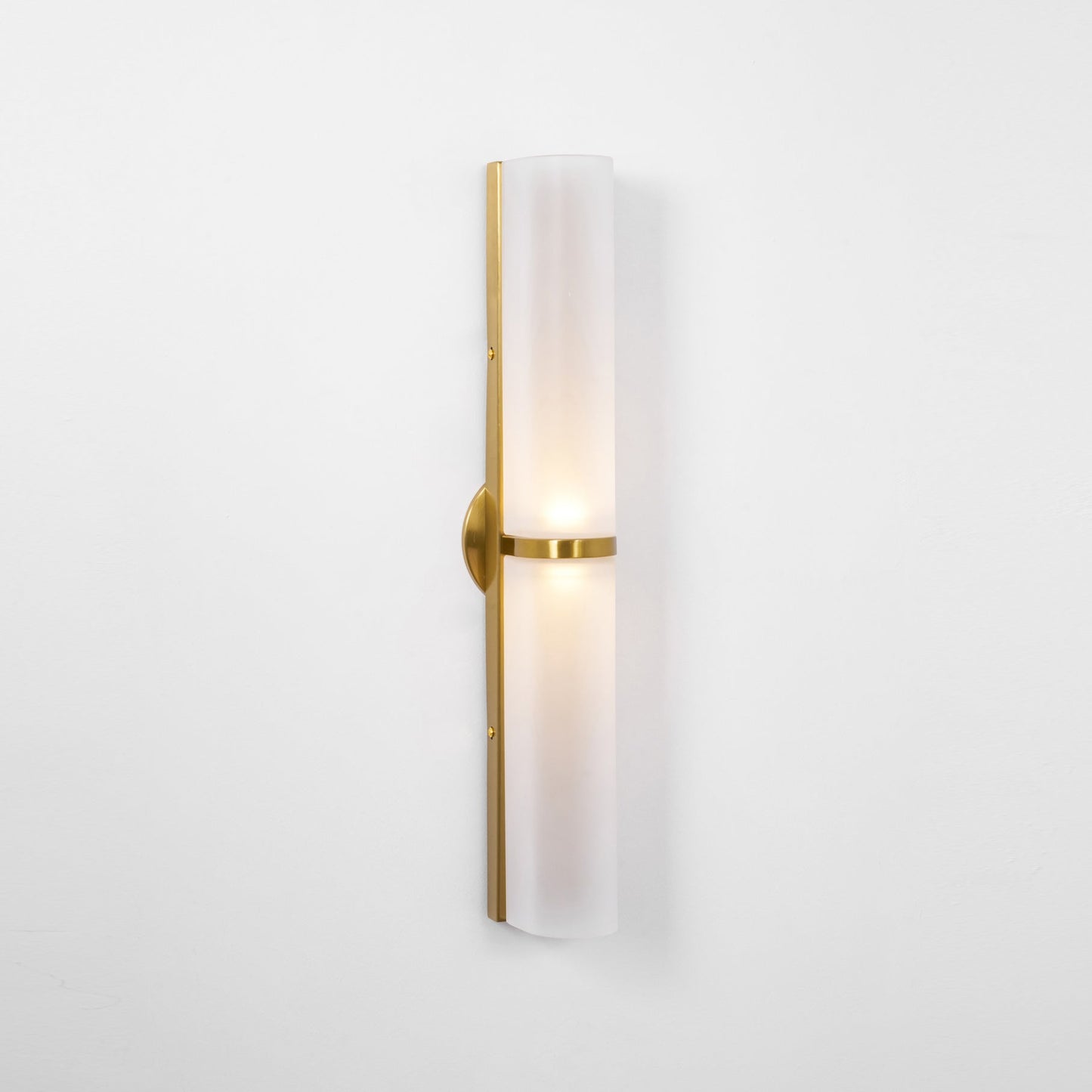 Smalle Buis Wandlamp met Glazen Kap – Moderne Wandverlichting voor Hal en Woonkamer