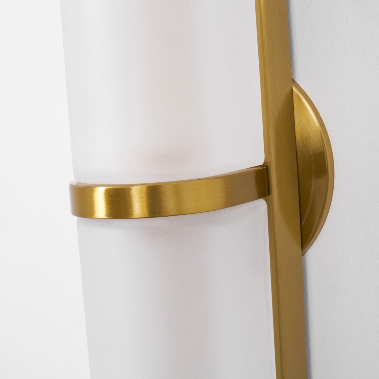 Smalle Buis Wandlamp met Glazen Kap – Moderne Wandverlichting voor Hal en Woonkamer