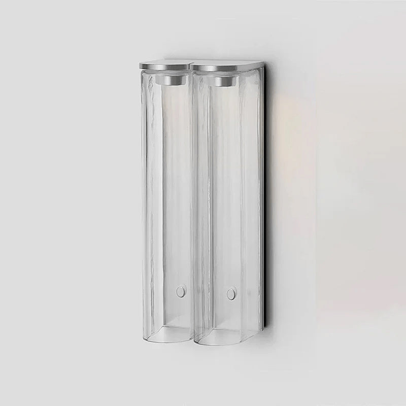 Smalle Buis Wandlamp met Glazen Kap – Moderne Wandverlichting voor Hal en Woonkamer