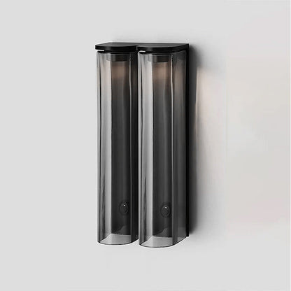 Smalle Buis Wandlamp met Glazen Kap – Moderne Wandverlichting voor Hal en Woonkamer