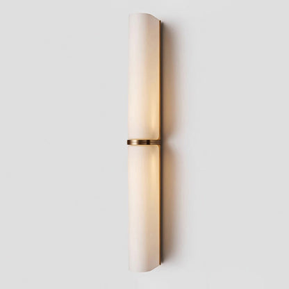 Smalle Buis Wandlamp met Glazen Kap – Moderne Wandverlichting voor Hal en Woonkamer