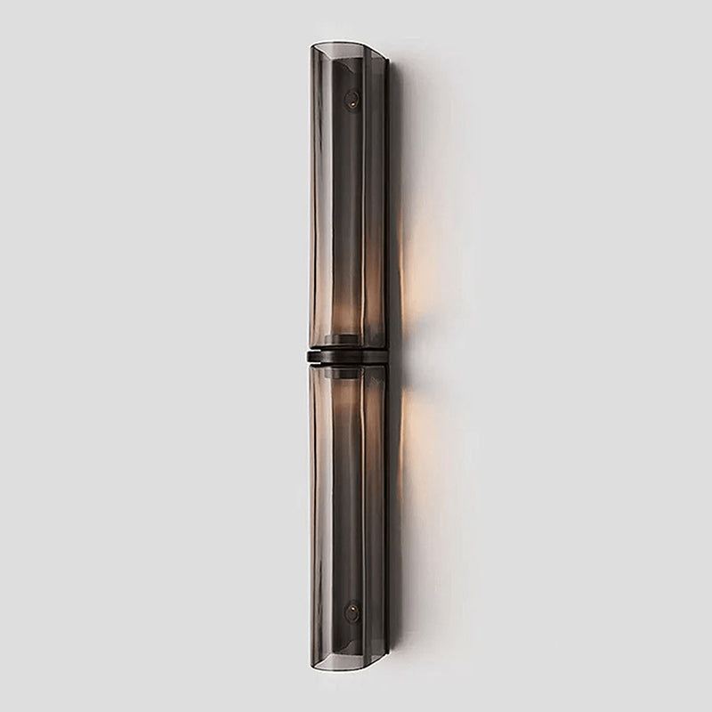 Smalle Buis Wandlamp met Glazen Kap – Moderne Wandverlichting voor Hal en Woonkamer