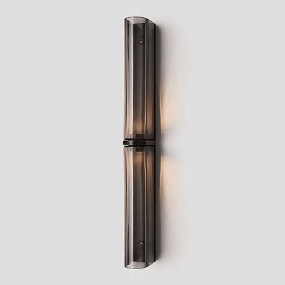 Smalle Buis Wandlamp met Glazen Kap – Moderne Wandverlichting voor Hal en Woonkamer