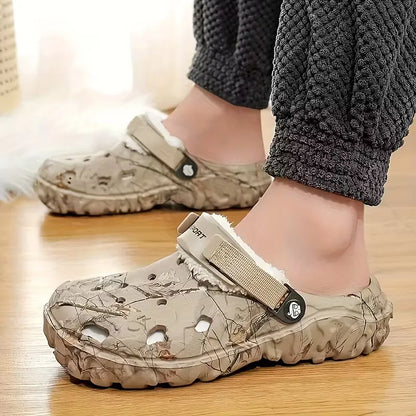 Slippers met antislip zool en gevoerde binnenkant