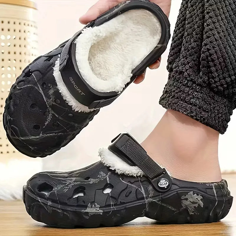 Slippers met antislip zool en gevoerde binnenkant