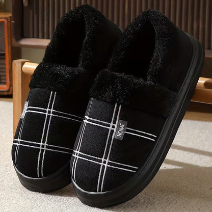 Geruite Pluche Sloffen Warm en Comfortabel - StudioMarella