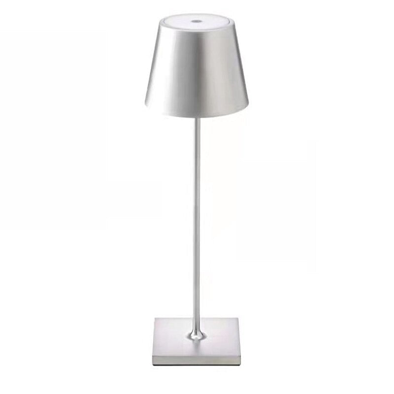 Oplaadbare Tafellamp met Touch-Dimmer IP54 Waterdicht Draadloos LED-Licht Buiten & Binnen 3 Lichtstanden voor Terras Restaurant Balkon