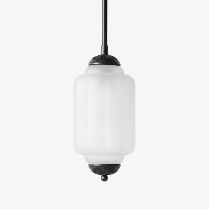 Vintage Melkglazen Hanglamp met Gegolfde Rand – Scandinavische Sfeerverlichting voor Keuken en Slaapkamer