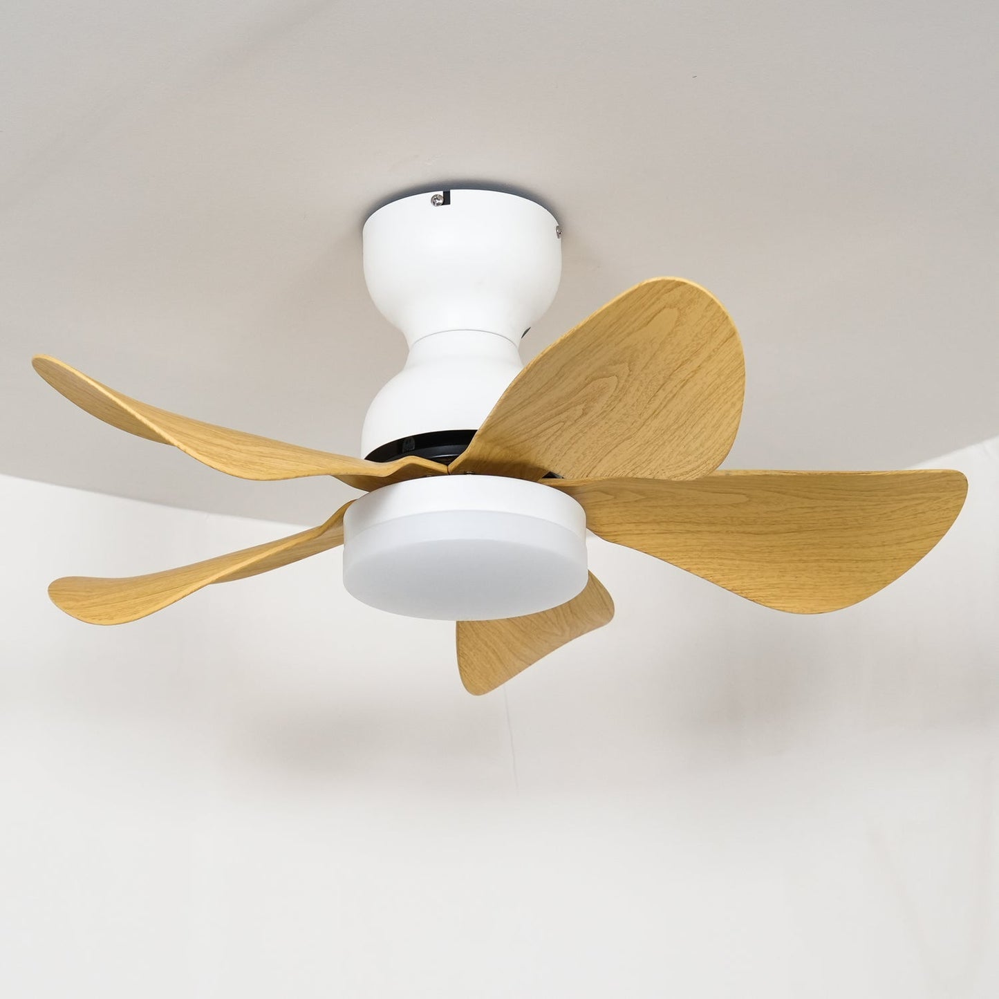 Plafondventilator met Geïntegreerde LED-verlichting Houteffect 74cm