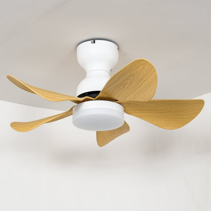 Plafondventilator met Geïntegreerde LED-verlichting Houteffect 74cm