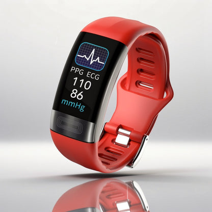 Smartwatch met EKG Hartslag Bloeddruk Slaaptracking Zwart Blauw Rood Gezondheidsmonitor Fitness Tracker Vitaro