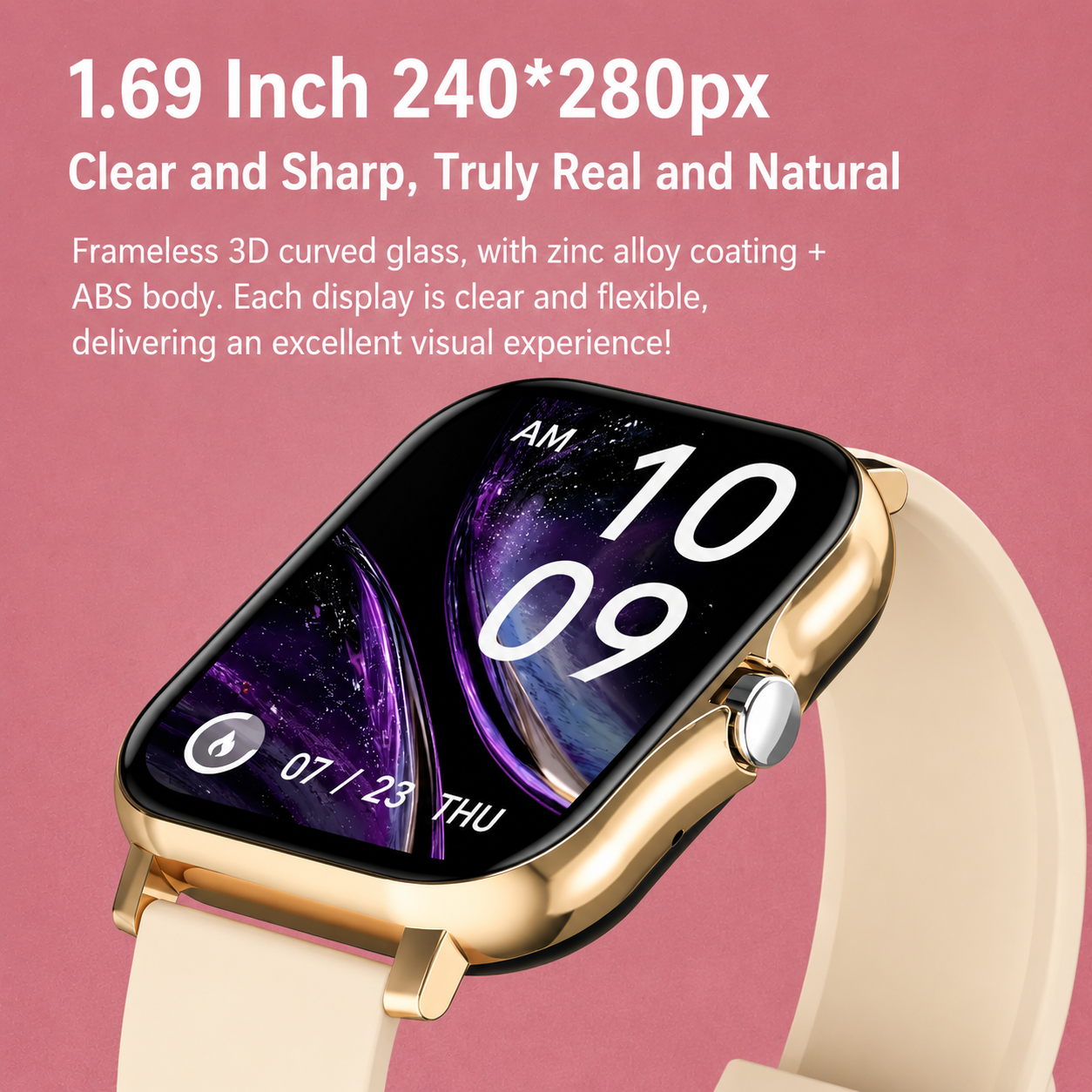 Smartwatch met Gezondheidsmeting en 10 Dagen Accuduur