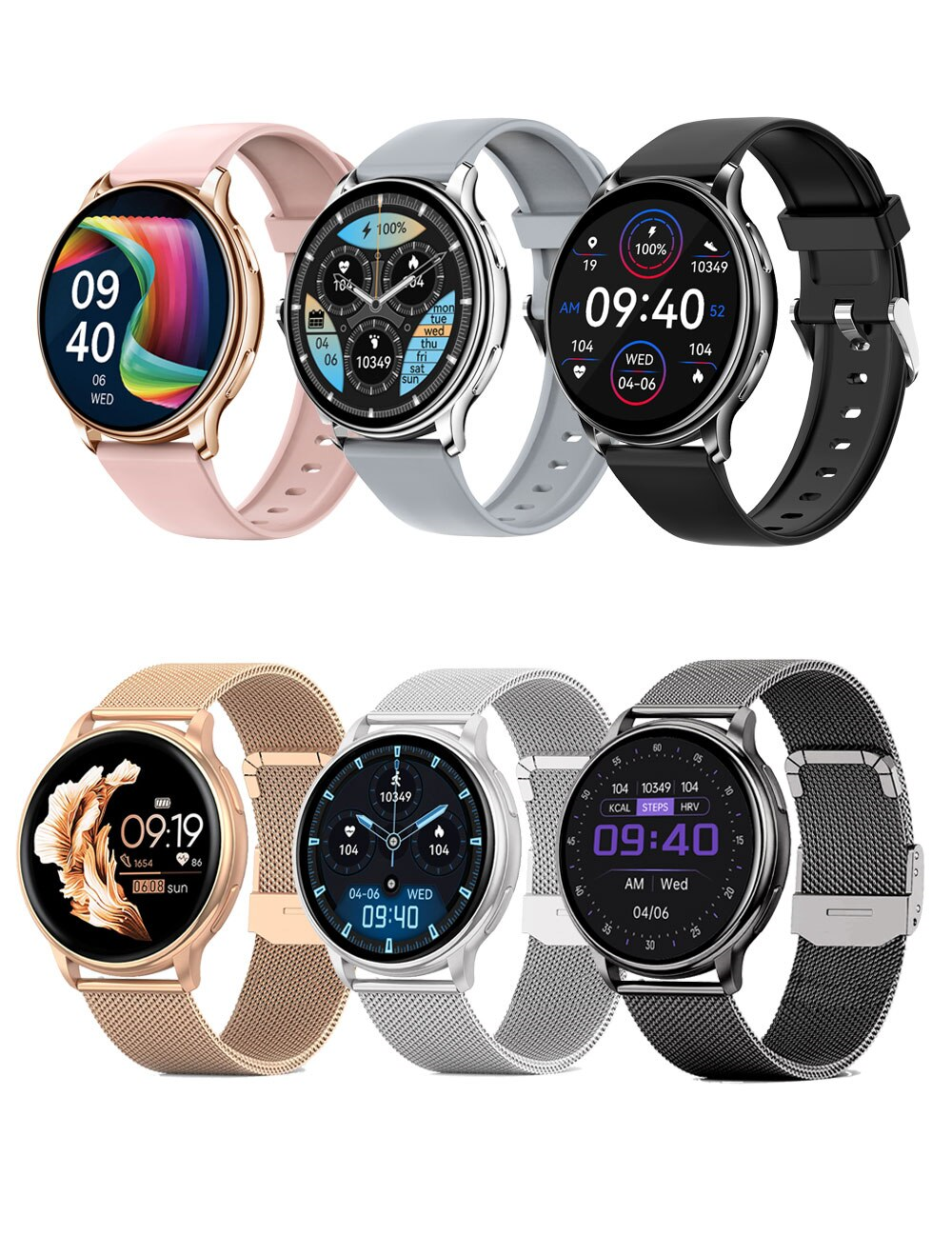 Digitaal Polshorloge met Gezondheidssensor Touchscreen Waterdicht IP68 Noodoproep 14 Dagen Batterij Smartwatch