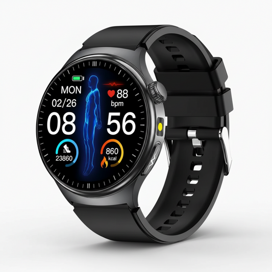 Smartwatch met Hartslagmeter Bloeddruk Zuurstofmeting Gezondheidshorloge Sport Fitness Tracker Slaapanalyse Waterdicht IP67
