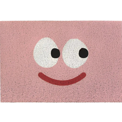 Deurmat met Smiley Opdruk 40×60 cm Antislip PVC Vloermat voor Entree Hal Voorportaal