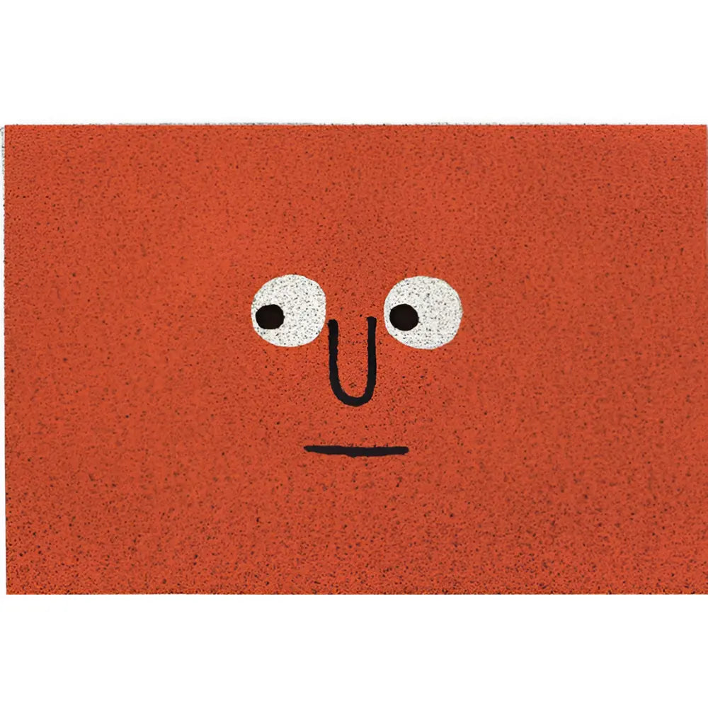 Deurmat met Smiley Opdruk 40×60 cm Antislip PVC Vloermat voor Entree Hal Voorportaal