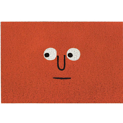 Deurmat met Smiley Opdruk 40×60 cm Antislip PVC Vloermat voor Entree Hal Voorportaal