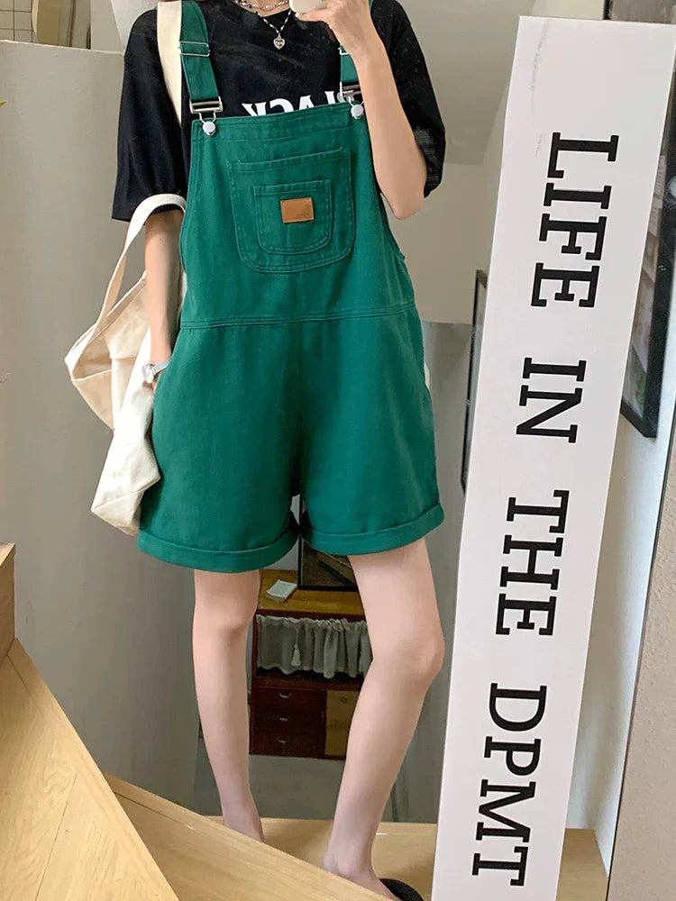 Dames Jumpsuit Zomerse Denim Overall Stijlvolle Zomerkleding