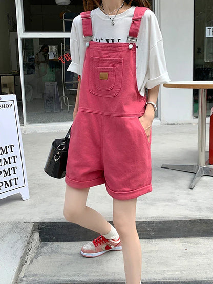 Dames Jumpsuit Zomerse Denim Overall Stijlvolle Zomerkleding